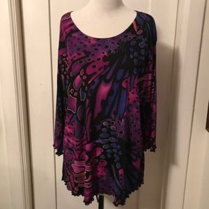 Jostar Long Sleeve Shirt 2XL Purple Blue Pink